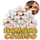 JDK Kit Surpresa Romântica 10 Velas + Frase NAMORA COMIGO Presente Dia dos Namorados e Jantar Romântico - JDK Iluminação