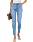 Jeans Femininos Cintura Alta Skinny - Azul Claro - LookBookstore