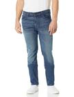 Jeans Tommy Hilfiger THD Straight Fit para homens, lavagem média