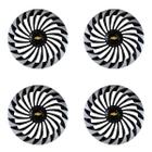Jg calota 13 twister preta prata celta corsa prisma classic