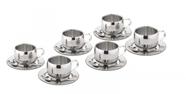 Jg. Em Aço Inox P/ Chá/cappuccino 18pcs Tramontina