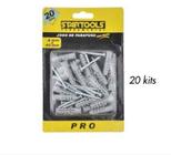 Jg parafuso c/ bucha 8x40mm - 20kits - STARTOOLS