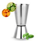 Jigger Dosador Inox Bebidas Duplo 25ml 50ml Drink Bartender