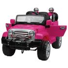 Jipe Elétrico Trilha Rosa Com Controle Remoto 12V Bel Brink