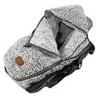 JJ Cole Bundle Me Winter Baby Car Seat Cover and Bunting Bag Fofo Cinzento Sherpa Lined Baby Carrier Cover Winter Baby Essentials