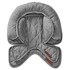JJ Cole - Suporte à cabeça, apoio de cabeça e pescoço recém-nascidos para cadeirinha e carrinho de bebê, projetado para ajustar com idade, herringbone cinza, nascimento e para cima, Heather Grey