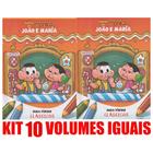 João E Maria Livro Para Pintar Kit 10 Vols. Lembrancinha