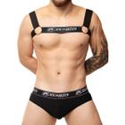 Jockstrap Slip + Harness Masculino Preto - Tamanho M