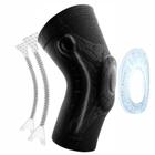 Joelheira Ultra Tricô Pad Silicone E Aço Flexível - Veidoorn Articulada Spandex Fisioterapia 3d