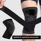 Joelheiras de Nylon para Esportes - Com Banda de Compressão para Fitness, Corrida e Outros