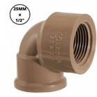 Joelho 90 soldavel e rosca agua fria 25mmx1/2 krona 0485