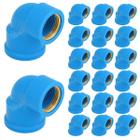 Joelho Azul Bucha Latão 25mm x 3/4"pol 20 Peças Krona