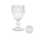 Jogo 10 Taças p/ Água Vinho Diamante Clear Class Home 210ml