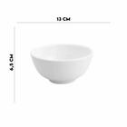 Jogo 12 Bowls de Porcelana Branco Clean 330ml Lyor