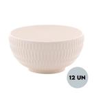 Jogo 12 Bowls de Porcelana New Bone Toledo Branco 15cm Lyor