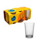 Jogo 12 Copo Batuque Vidro Nadir 265ml Suco Agua Drink Café