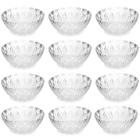 Jogo 12 Potes para Sobremesa Bowls Tigelas de Vidro 350ml King Lyor Transparente