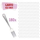 Jogo 180 Pçs Garfo Reforçada Inox Restaurante / Bar / Casa