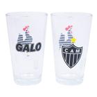 Jogo 2 Copos De Vidro 475ml - Atlético Mineiro