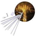 Jogo 2 Cordões Chuva de Meteoro 48cm 240 Leds Branco Quente 2 Metros - Wincy Natal