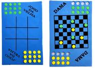 Jogos 5 em 1 Dama Xadrez Ludo Jogo Da Velha Trilha - Toy trade - Jogo de  Dominó, Dama e Xadrez - Magazine Luiza