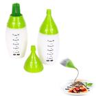 Jogo 2 Garrafas Em Silicone Bico Cerdas Decorativo Cheff - Chef'S Bottle