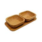 Jogo 2 peças petisqueira bamboo - homecook