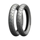 Jogo 2 Pneus de Moto Michelin 80/100-18 47S + 100/80-18 59S Pilot Street 2 TL