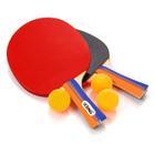 Jogo 2 Raquete Ping Pong Tênis De Mesa 3 Bolinhas LE-6413 - Lelong