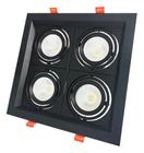 Jogo 2 Spot Led Quatro 3000 À 6500k Preto 28w Amarelo Branco