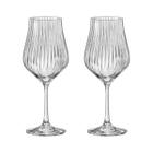 Jogo 2 Taças Cristal Água 450 Ml Linha Tulipa Optic Bohemia - Bohemia Crystalex