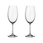 Jogo 2 Taças De Cristal Vinho Branco 400 Ml Milvus Bohemia