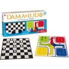 Jogo 2x1 De Dama E Ludo/torrinha Jogo De Tabuleiro - Nig