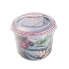 Jogo 3 Potes Plástico Hermético Utensílios Cozinha Kit porta Mantimentos Organizador Alimentos Marmitas