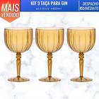 Jogo 3 Taças Para Gin Liv 480ml Drinks Acrílico Resistente Paramount