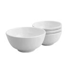 Jogo 4 Bowls de Porcelana Branco Clean 330ml Lyor