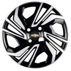 Jogo 4 Calota Aro 15 Onix Plus 2020 Preto Prata