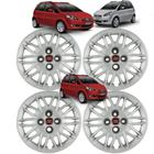 Jogo 4 Calota Idea Attractive 2011 Aro 15 Polegadas Grid com Emblema