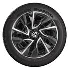 Jogo 4 Calotas Esportivas Aro 14 DS4 Black Silver Volkswagen