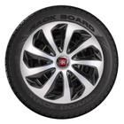 Jogo 4 Calotas Esportivas Fiat Velox Silver Black Aro 13