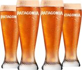 Jogo 4 Copos P Cerveja e Chopp Patagonia 650ml - Ambev Licenciado