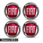 Jogo 4 Emblema Roda Fiat Punto 49,6mm. (ACRÍLICO) - GFM - EMBLEMAS