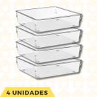 Jogo 4 Organizadores Acessorios Modular 4 Multiuso Maquiagem