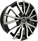 Jogo 4 Rodas BRW 1410 R.S Aro 15 4x100 Preto Diamante Tala 6 ET 40