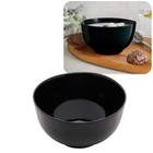 Jogo 6 Bowls De Vidro Opalino Diwali 700ml 14cm Preto P/ Pokes Sopas Caldos Lyor