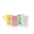 Jogo 6 Caneca Tulipa Colorida 250ml De Porcelana Premium Café Chá