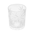 Jogo 6 copos baixos em cristal de chumbo para Whisky Palm Tree 340ml - Wolff