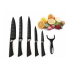 Jogo 6 Facas Churrasco Inox - King