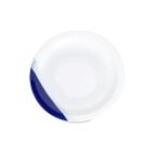 Jogo 6 Pratos de Refeição Fundo 22,5cm Cerâmica Azul Cobalto