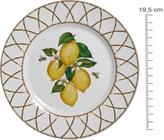Jogo 6 pratos de sobremesa siciliano em cerâmica alleanza